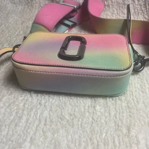 MARC JACOBS Snapshot Shoulder Bag PVC Multi pastel color Crossbody Bag - Picture 8 of 13